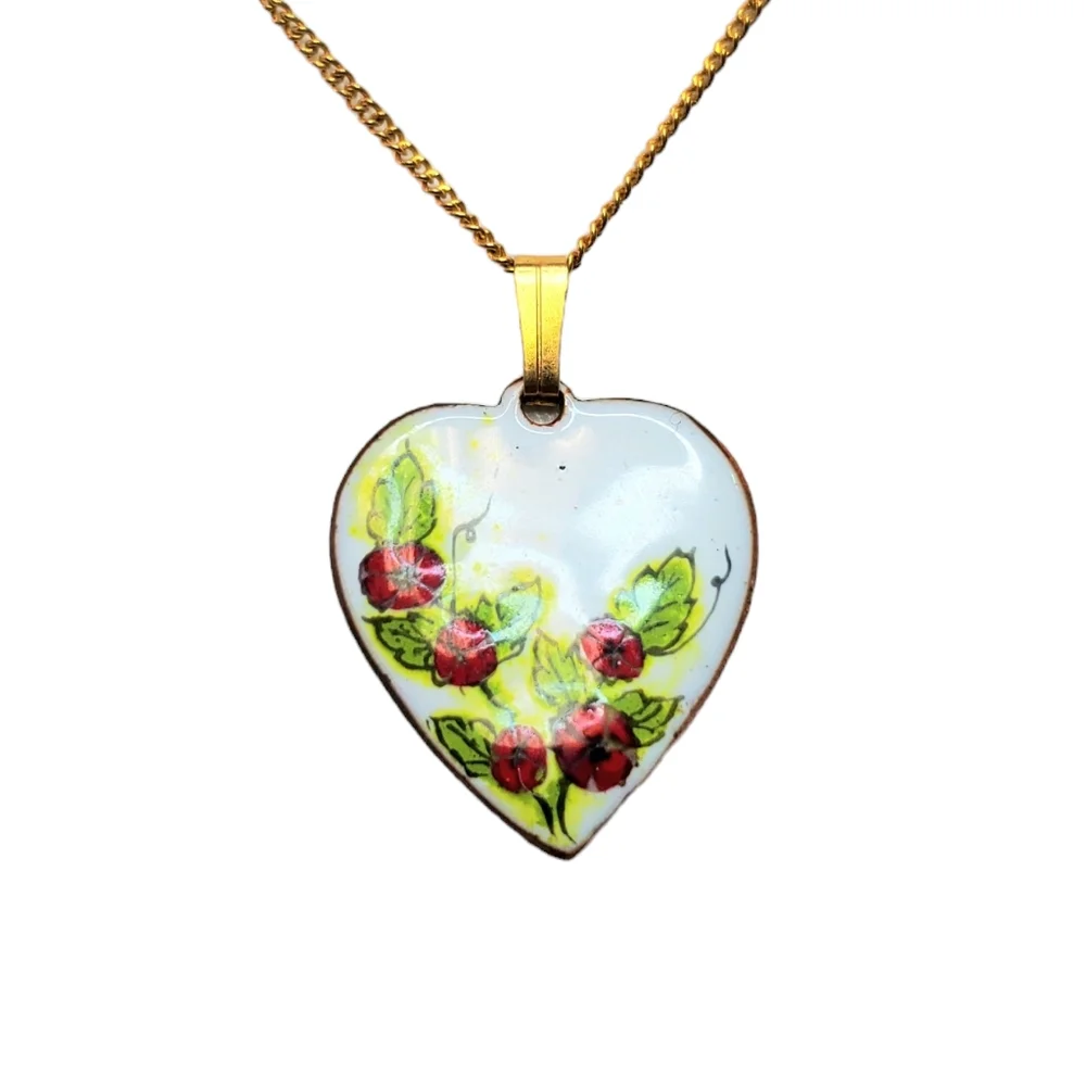 Flower heart necklace - Picture 1 of 4
